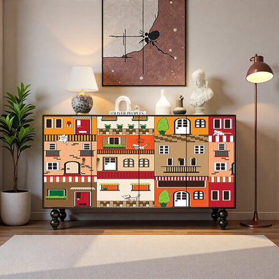 French Retro Minimalist Style Sideboard