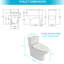 Toilette en céramique à double chasse avec performance durable et revêtement moderne facile d'entretien