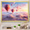 «Pink Hot Air Ballon Ethereal I» sur toile