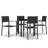 Rectangular 35.1" Long Dining Set with Cushions-194238083-200258482