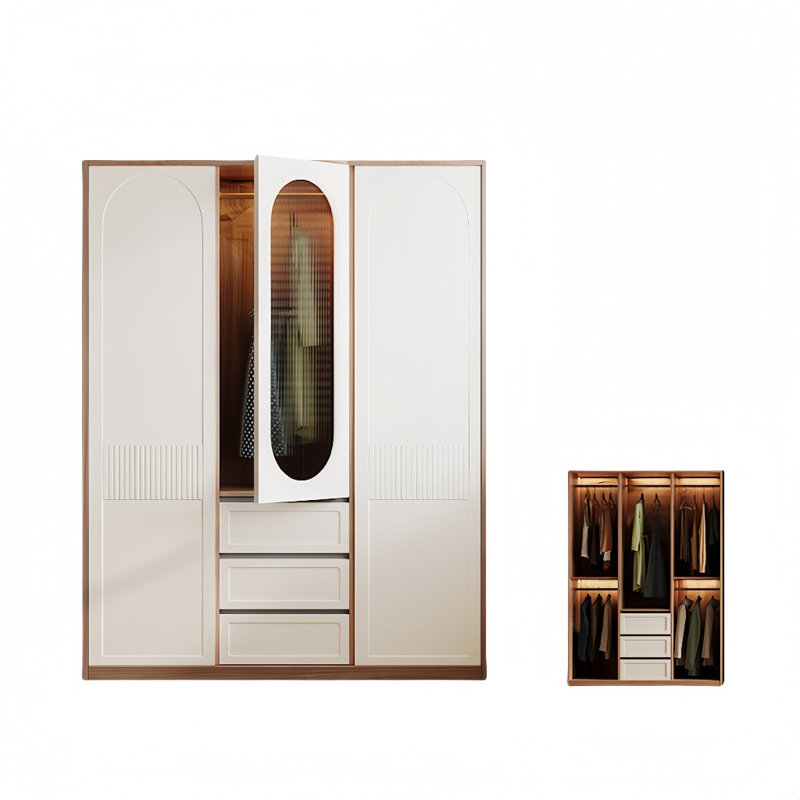 Garde-robe simple à pousser, H 78,74 po x l 47,24 po x P 23,62 po