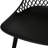 Weather- Outdoor Seating - Lily Chair In Black Polypropylene With Stylish Pattern And Frame, 20.3 In. Package Height Properties Look, 17.73 Depth-1134337889
