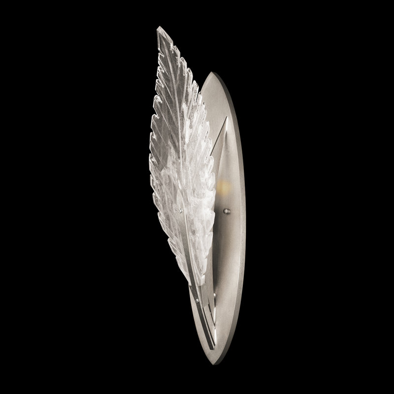 Plume Armed Sconce, Silver