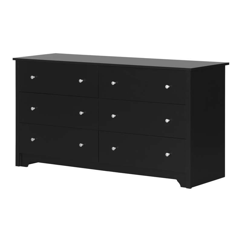 Salvat 6-Drawer Dresser, Pure Black