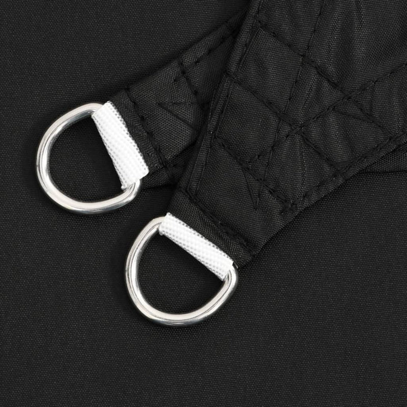 Cantero 100% Polyester Oxford 7m x 5m x 5 m Triangle Shade Sail, Black