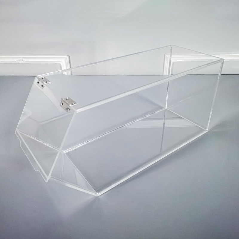 Clear Acrylic 4.75 Gallon Stackable Food Dispenser Bin