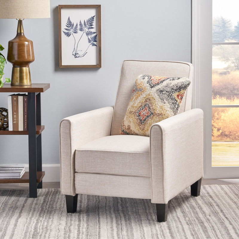 Fauteuil club inclinable Cantalupo l 26,75 po, Beige clair
