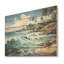 Palmiers turquoise et palmiers - palmiers et palmiers, art sur bois de pin naturel-1271930366