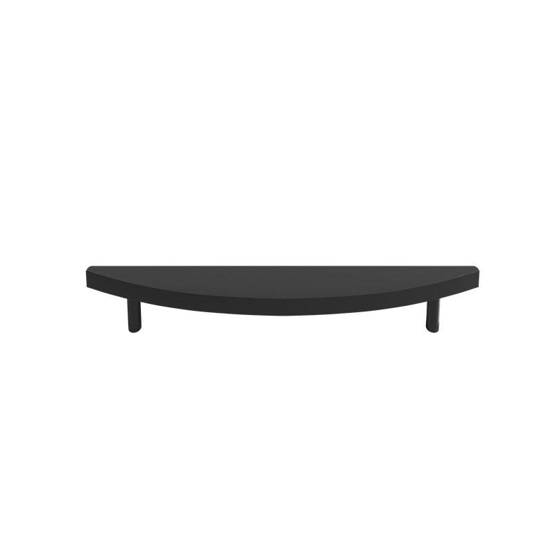 Half Moon Bar / Handle Pull, Matte Black, 6"