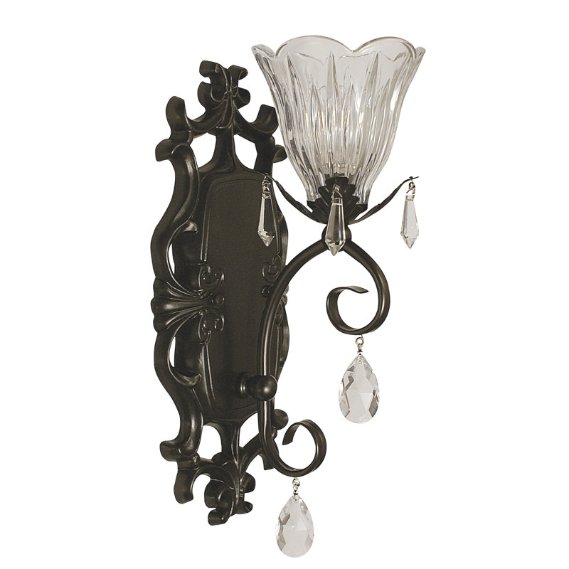 Applique murale 1 lumières Mallie, Bronze acajou