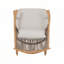 Chaise berçante d'extérieur en rotin PE