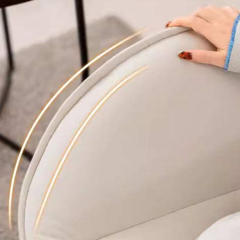 Chaise berçante légère et luxueuse, Orange/Blanc