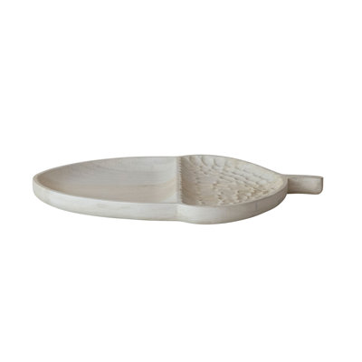Hand-Carved Mango Wood Acorn Shaped Serving Board