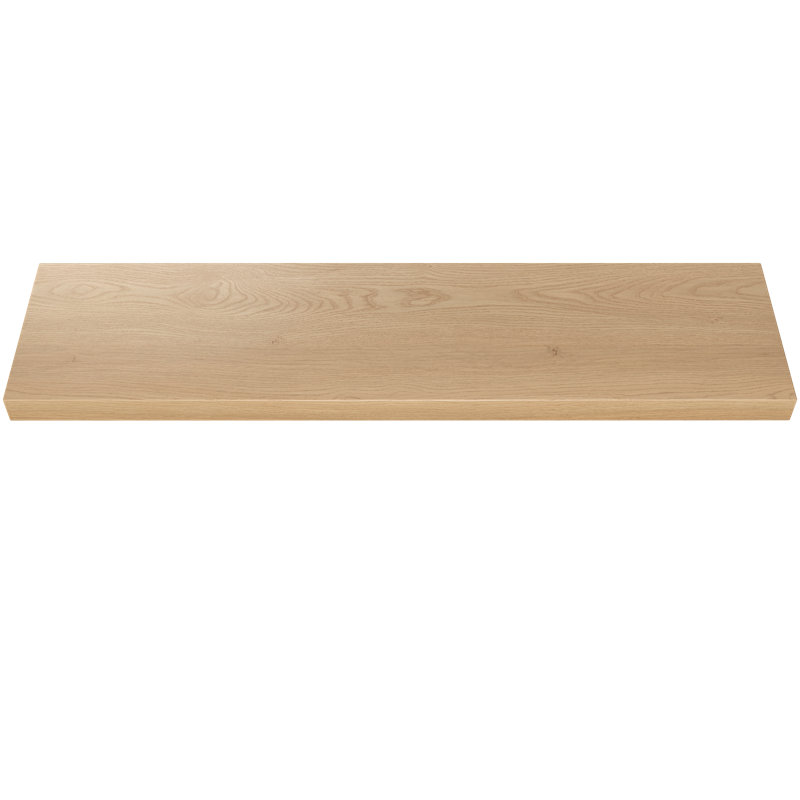 Plain Sliced Oak Floating Shelf, Oak Wood