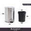 Buckingham Soft Closing Round Pedal Bin Stainless Steel-1319042321
