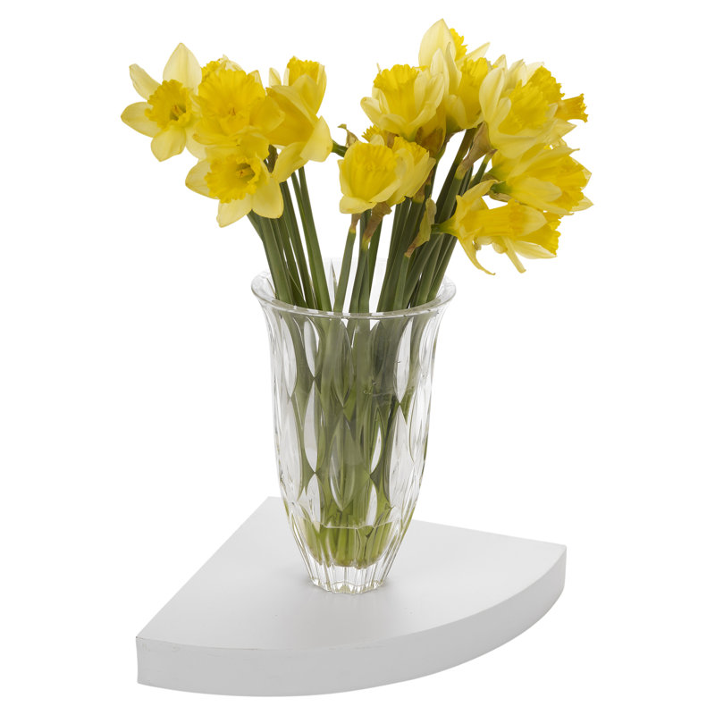 Lasher Corner Shelf, White