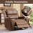 Emony 37" Wide Modern Vegan Leather Manual Recliner Chair with Built-in Cup Holder-115270034