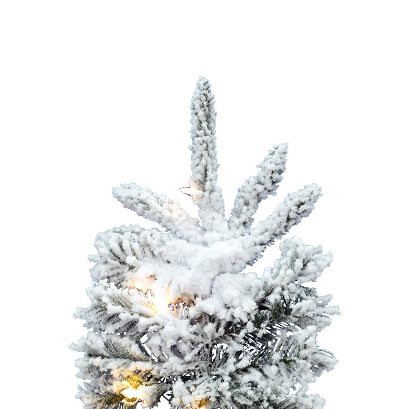 7' H Lighted Artificial Fir Christmas Tree