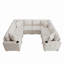 Canapé-lit modulaire en U 108,7 po Chenille-1140159223