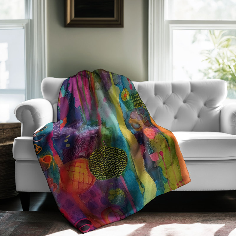 Couverture luxueuse 1 pièce Lush Vibrance, Lit simple