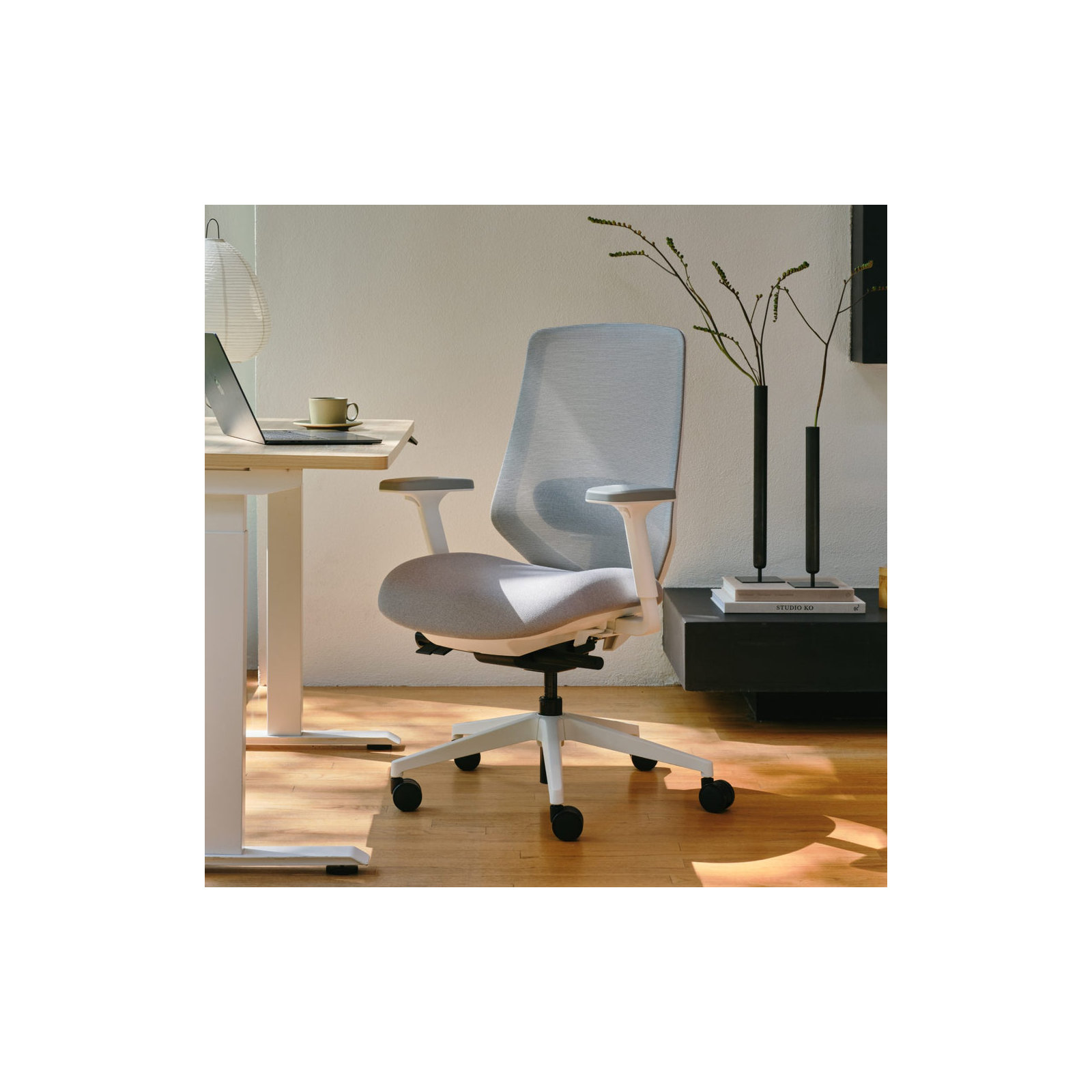 Ergonomic Chair Pro - Fabric, Mineral, White