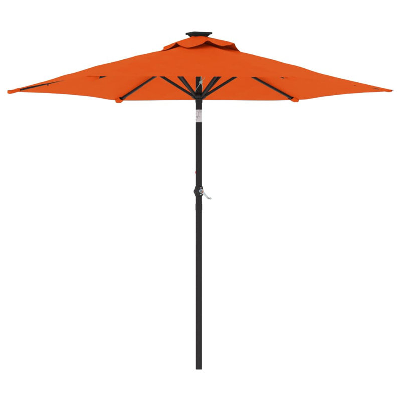 Beach Parasol, Terracotta, 212cm H x 225cm W x 225cm D