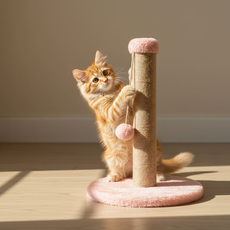 Grattoir pour chat, Rose