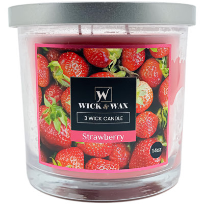 Strawberry Breeze Scented Jar Candle - 14oz