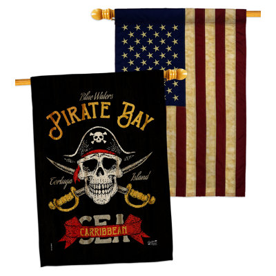 Double Sided 40 in. H x 28 in. W Polyester House Flag