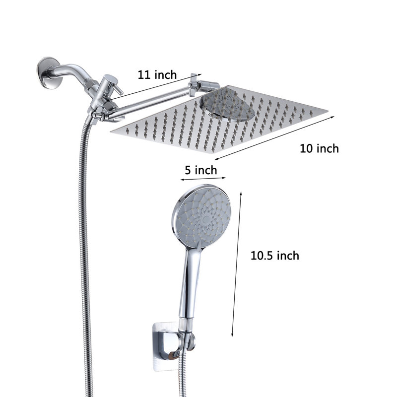 Dual Shower Head 2.5 GPM GPM, Chrome
