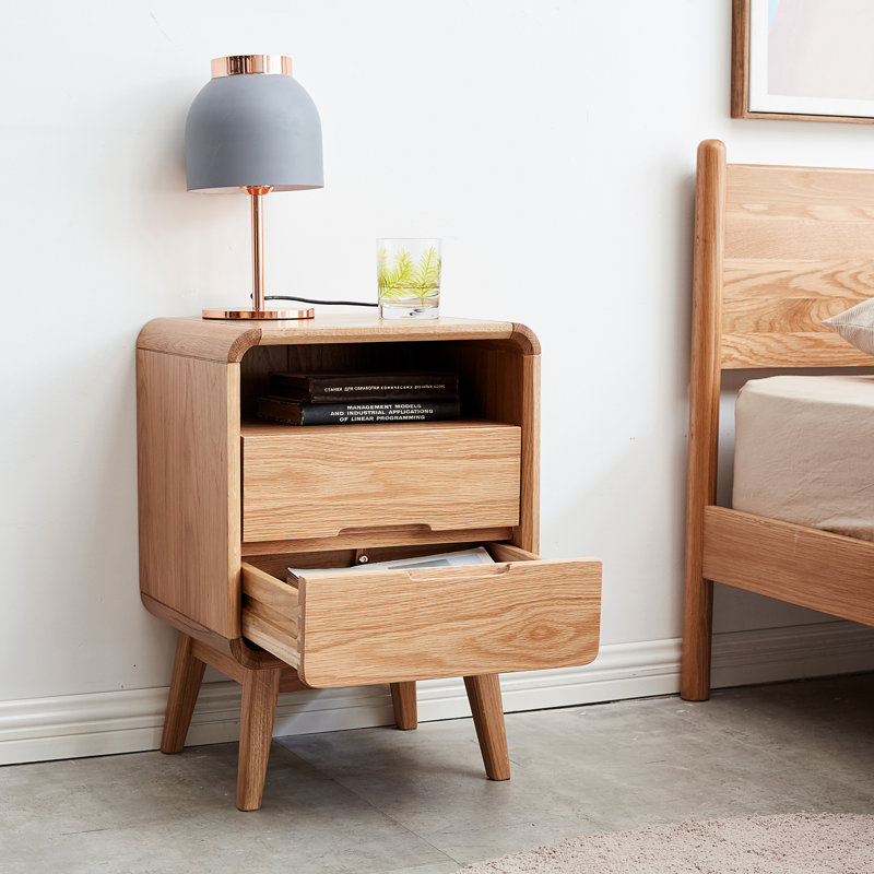 Armoire de chevet en bois massif Pure