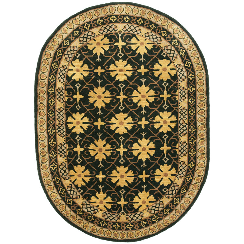 Tosca Classic Hand Tufted Wool Oriental Rug, Oval 4'6" x 6'6"