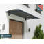 Auvent de porte en acier galvanisé Palram - Canopia Aquila l 4 pi 11 po x P 3 pi gris / gris solaire-12179497-131581711