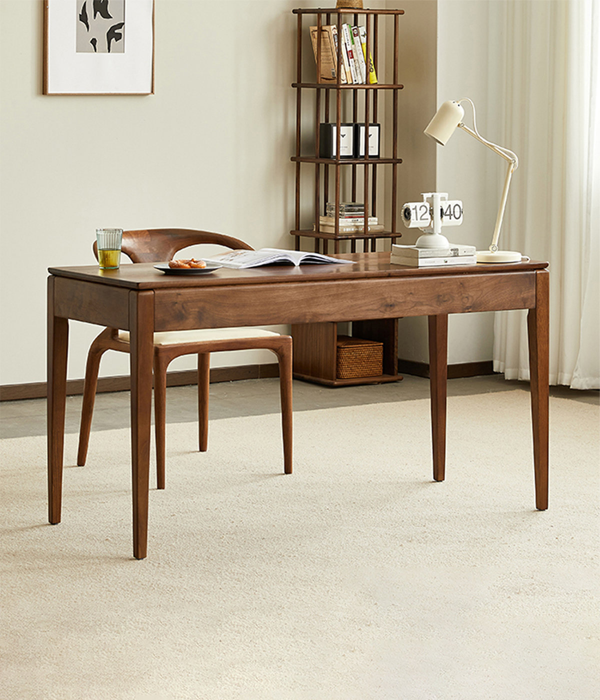 East Urban Home Nordic Simple Rectangular Solid Wood Desk - Wayfair Canada