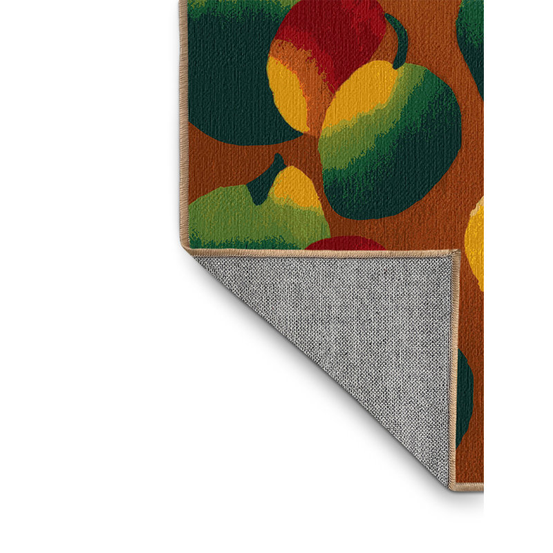  Tapis lavable à fruits mangue et fruits de mer Alfonso, Rectangle 4pi x 6 pi