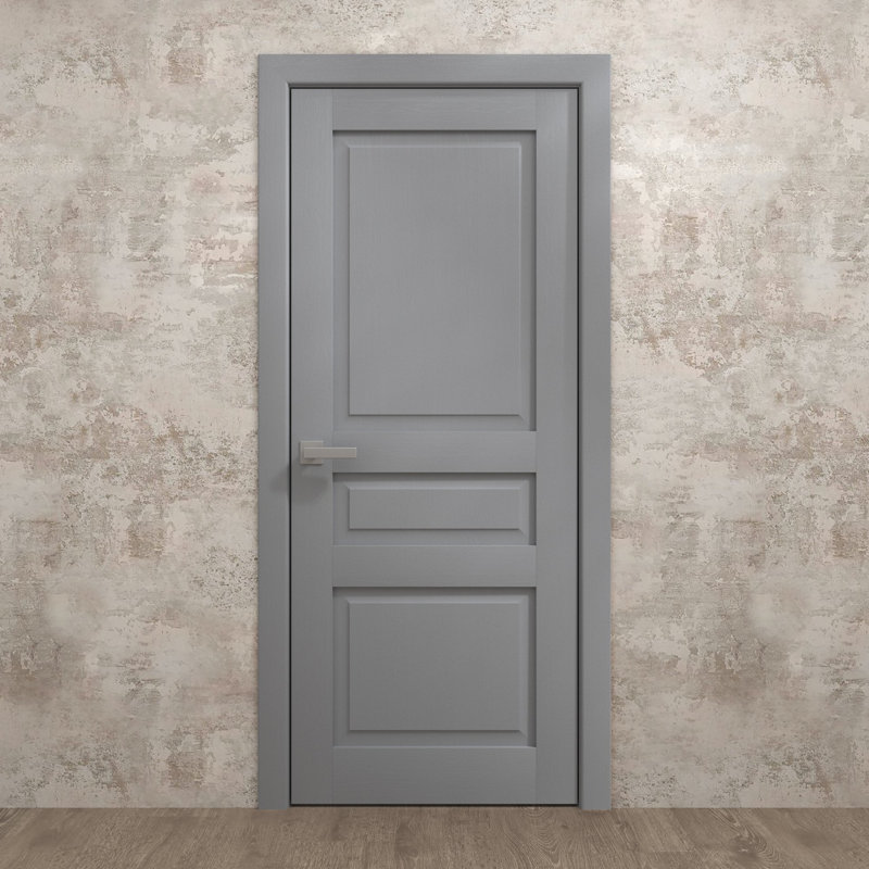 Porte intérieure intérieure | Ego 5012 | Poignée simple à panneau régulier | Portes de salle de bain modernes, 28 po x 96 po