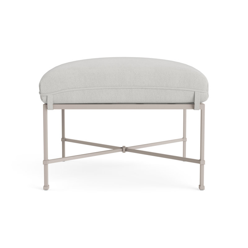 Venetian Outdoor Ottoman, Fushion Dove, Dove Smooth