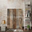 Papier peint adhésif brun en bois TANONE - Papier peint auto-adhésif à grain de bois 17,8 "x 394" pour mur, mobilier, comptoir