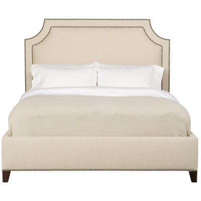Audrey/Asher Queen Upholstered Low Profile Panel Bed