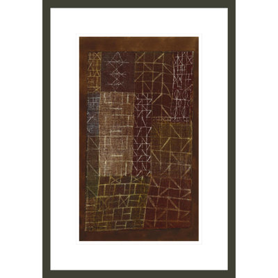 «Curtain» par Paul Klee - Impression Giclée sur cadre