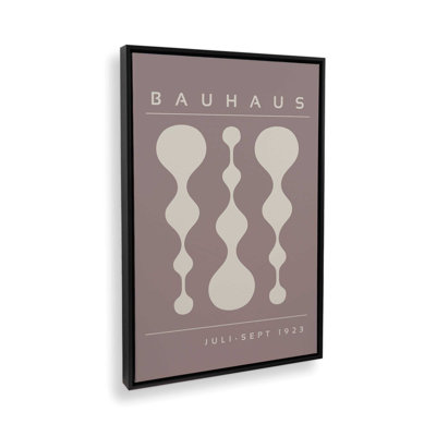 «Midnight Retro Bauhaus», reproduction sur toile encadrée