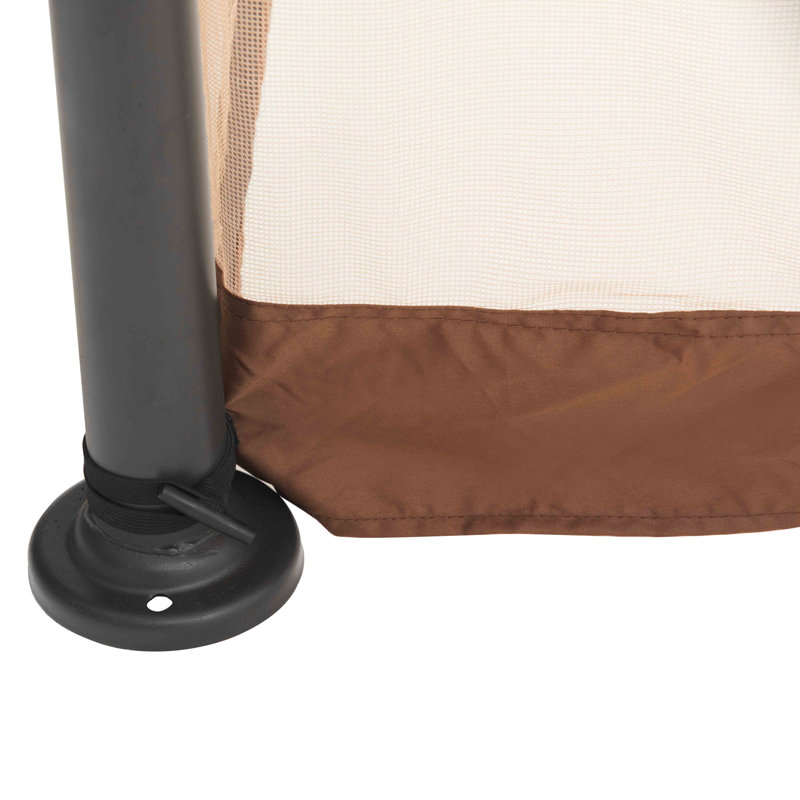 10 ft x 10 ft Patio Gazebo Replacement Screen only for Starecho Model: PT0148A2S, Brown