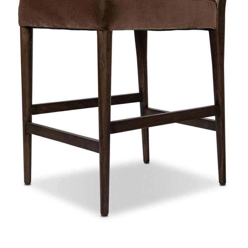 Abilene Stool-Somerton Ash, Counter Stool (27.13" Seat Height), Sapphire Coco, Burnt Oak