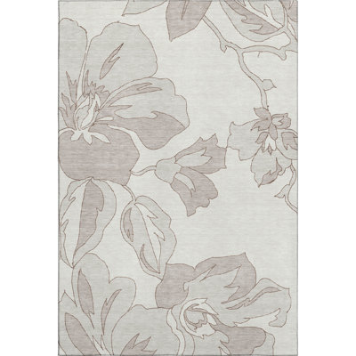 Premium Machine Washable Prisco Ivory Rug