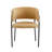 Modern Upholstered Arm Dining Chair Set Of 2-Yellow