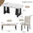 6 Piece Modern Dining Table Set