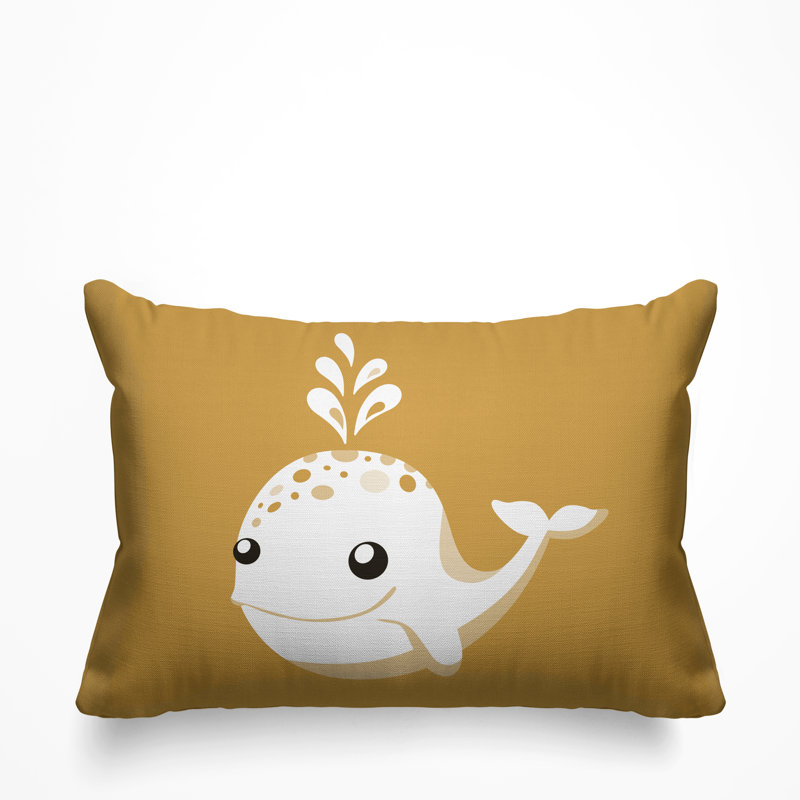 Reversible Throw Pillow, Ochre