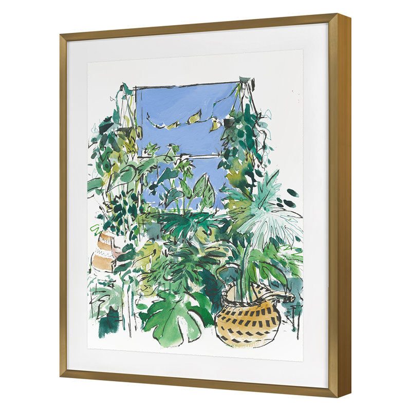 Sun Room 1 Print by PC Ngo, 32" H x 25" W, Gold Framed