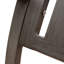 Chaises de salle à manger d'extérieur modernes en aluminium avec coussins gris foncé et argentés, léger, 25,44 de large, assemblage inclus, structure stable, rouille, conception élégante, cadre, requis,