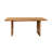 72" Natural Solid Wood Live Edge Sled Base Dining Table